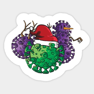 Covid Christmas Sticker